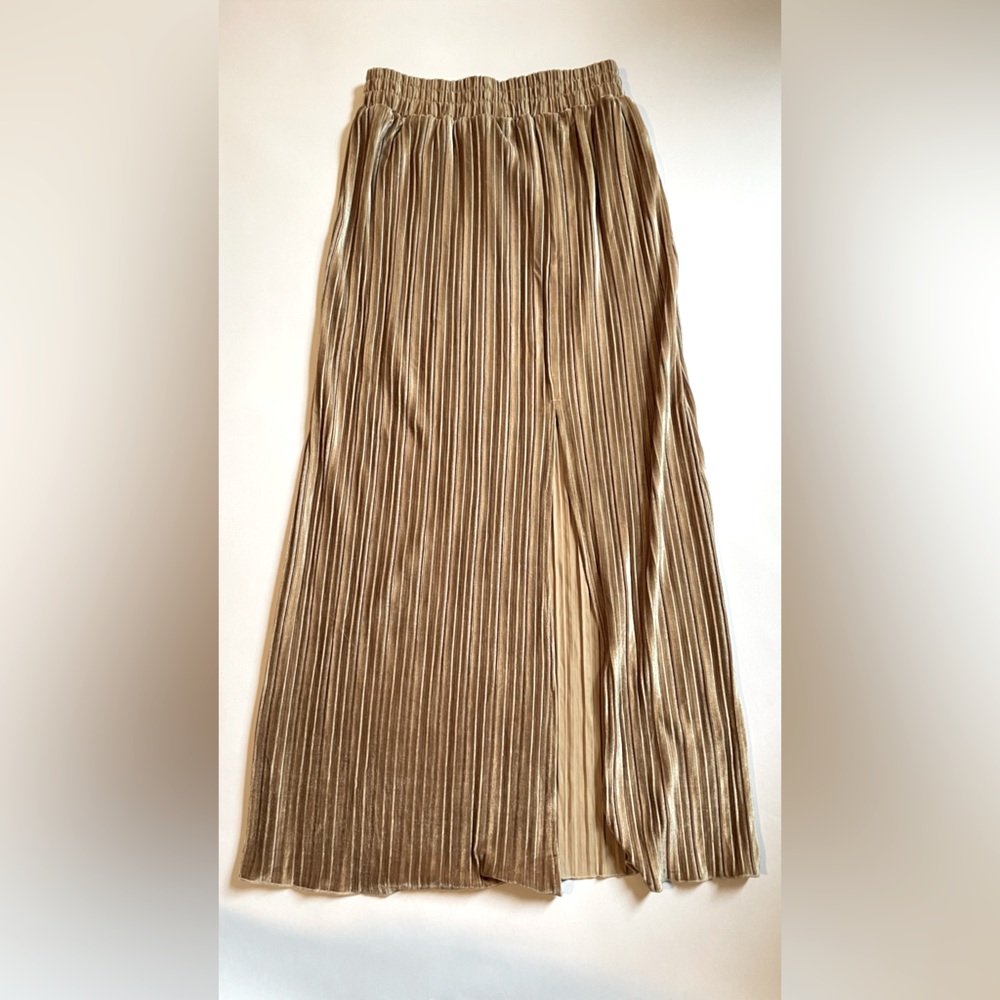 Velvet Maxi Skirt with thigh slit